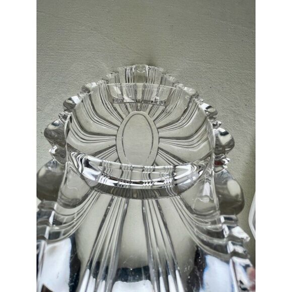 Vintage Pressed Glass Divided Serving Dish - Picture 6 of 6